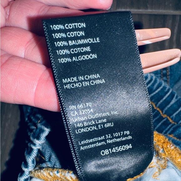 BDG BY URBAN OUTFITTERS PULL ON HIGH WAISTED DENIM BOXER SHORTS SIZE SMALL - Picture 11 of 12